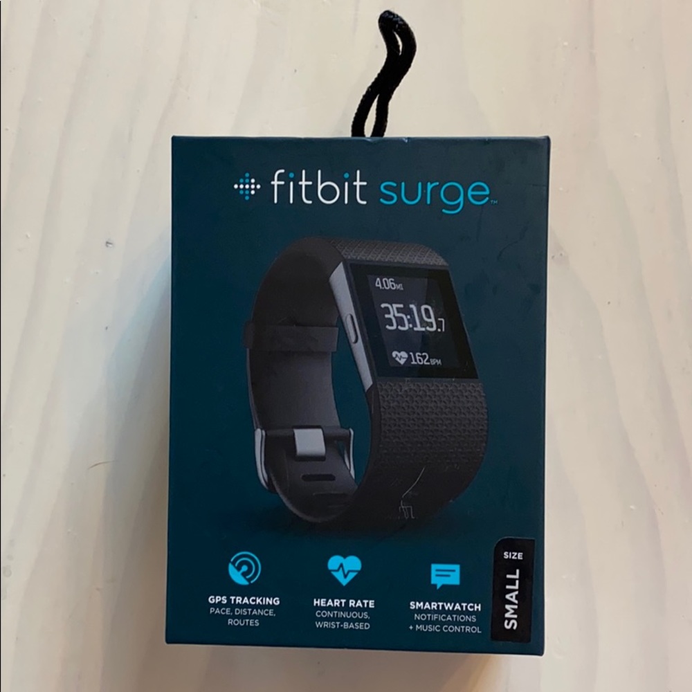 Fitbit Surge EUC Black Sz Small **SOLD**